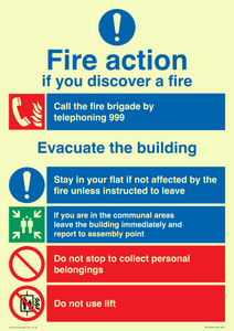 Fire Action - Stay in flat if not affected by the fire